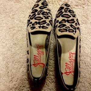 Leopard Print stretchy Jelly Pop Flats